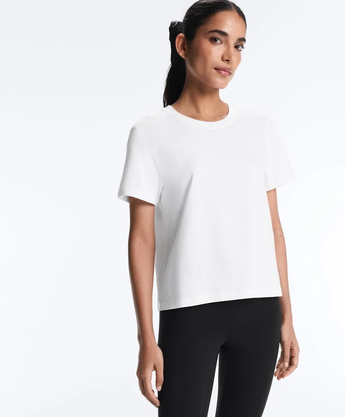 Kurzarm-T-Shirt aus Baumwollmischung in Regular Fit Kurzarm-T-Shirt aus Baumwollmischung in Regular Fit