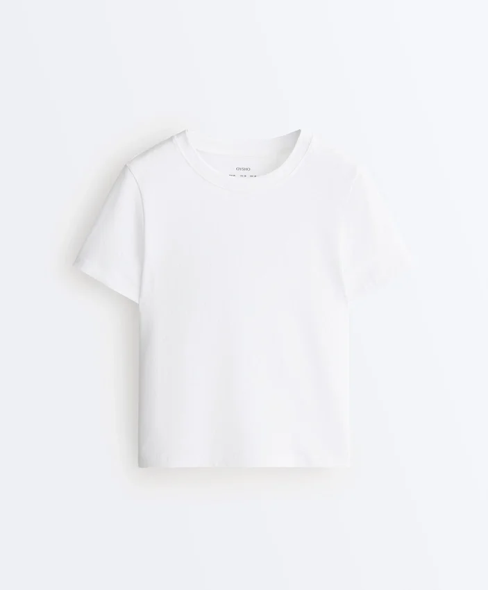 Kurzarm-T-Shirt aus Baumwollmischung in Regular Fit Kurzarm-T-Shirt aus Baumwollmischung in Regular Fit