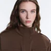 Kurze Utility-Jacke aus Piqué mit Gürtel