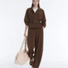 Kurze Utility-Jacke aus Piqué mit Gürtel