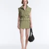 Kurzer Piqué-Shorts mit Baumwolltaschen Kurzer Piqué-Shorts mit Baumwolltaschen