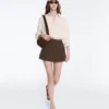 Kurzer Piqué-Shorts mit Baumwolltaschen Kurzer Piqué-Shorts mit Baumwolltaschen