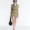 Kurzer Piqué-Shorts mit Baumwolltaschen Kurzer Piqué-Shorts mit Baumwolltaschen