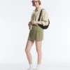 Kurzer Piqué-Shorts mit Baumwolltaschen Kurzer Piqué-Shorts mit Baumwolltaschen