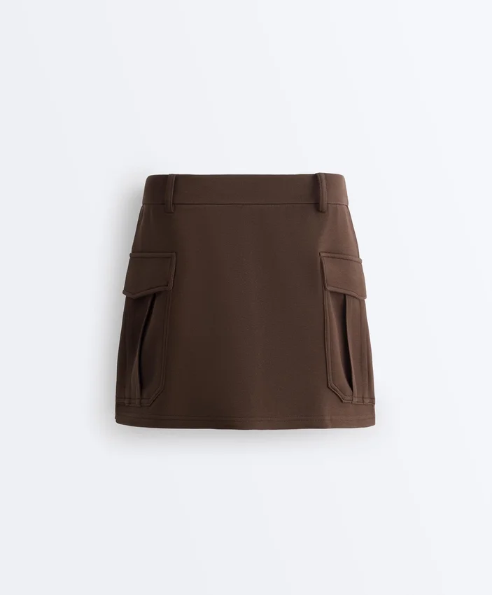 Kurzer Piqué-Shorts mit Baumwolltaschen Kurzer Piqué-Shorts mit Baumwolltaschen