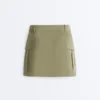 Kurzer Piqué-Shorts mit Baumwolltaschen Kurzer Piqué-Shorts mit Baumwolltaschen