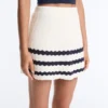 Kurzer Rock aus Wellenstrick als Shorts Kurzer Rock aus Wellenstrick als Shorts
