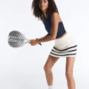 Kurzer Rock aus Wellenstrick als Shorts Kurzer Rock aus Wellenstrick als Shorts