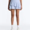 Kurzer Short mit hoher Taille und gestreiften Rüschen Kurzer Short mit hoher Taille und gestreiften Rüschen