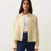 Kurzes Hemd aus 100 % Leinen als Short