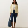 Kurzes Hemd aus 100 % Leinen als Short