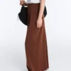 Lange Hose aus Soft Touch Modal mit Falten Lange Hose aus Soft Touch Modal mit Falten