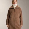 Lange Jacke aus Lammfelljacke Lange Jacke aus Lammfelljacke