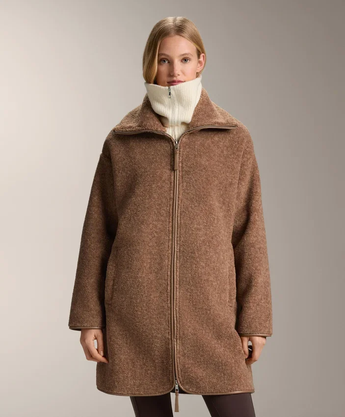 Lange Jacke aus Lammfelljacke Lange Jacke aus Lammfelljacke