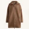 Lange Jacke aus Lammfelljacke Lange Jacke aus Lammfelljacke