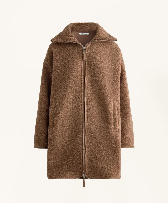 Lange Jacke aus Lammfelljacke Lange Jacke aus Lammfelljacke