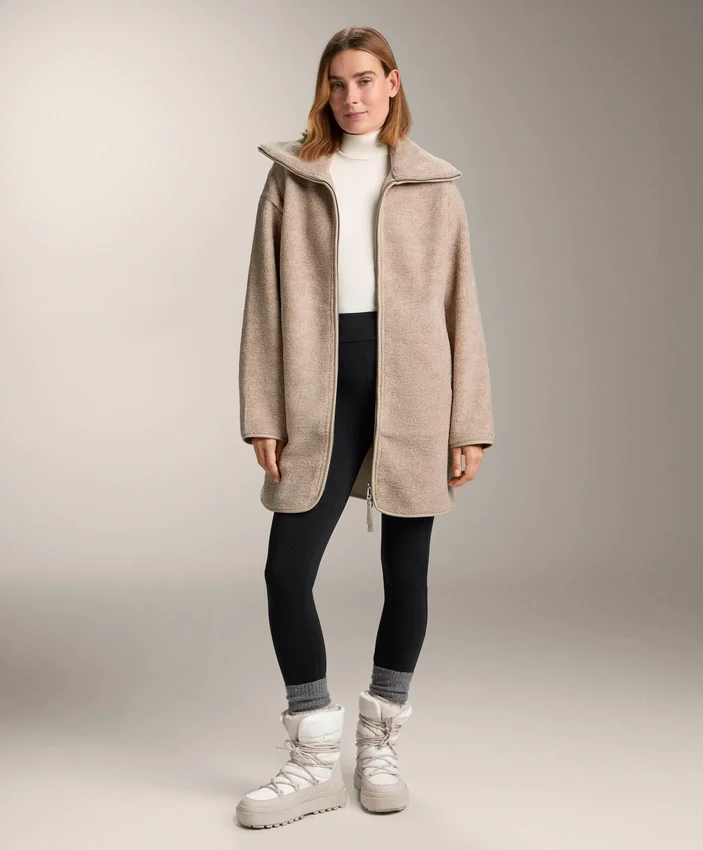 Lange Jacke aus Lammfelljacke Lange Jacke aus Lammfelljacke