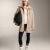Lange Jacke aus Lammfelljacke Lange Jacke aus Lammfelljacke