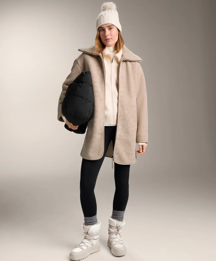 Lange Jacke aus Lammfelljacke Lange Jacke aus Lammfelljacke