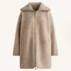 Lange Jacke aus Lammfelljacke Lange Jacke aus Lammfelljacke