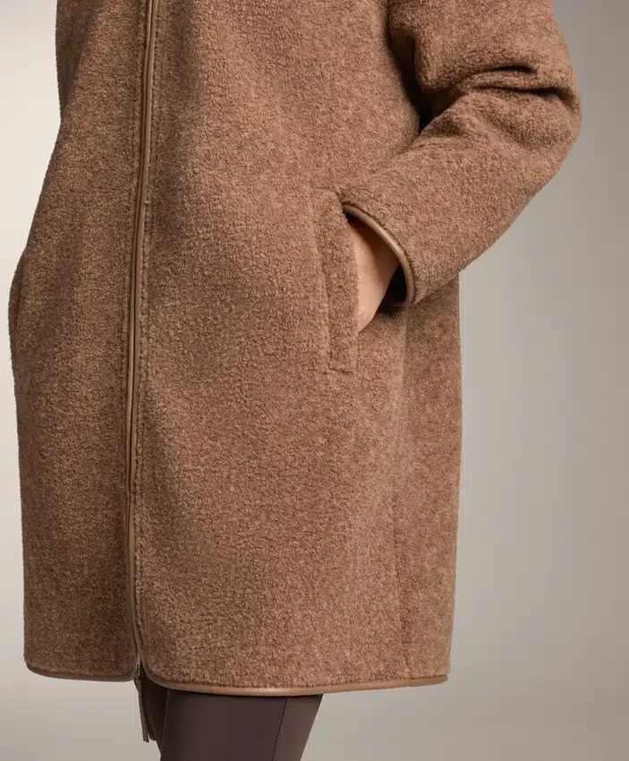 Lange Jacke aus Lammfelljacke Lange Jacke aus Lammfelljacke