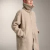Lange Jacke aus Lammfelljacke Lange Jacke aus Lammfelljacke