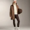 Lange Jacke aus Lammfelljacke Lange Jacke aus Lammfelljacke