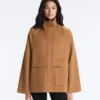 Lange Jacke in Neopren-Optik Lange Jacke in Neopren-Optik