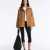 Lange Jacke in Neopren-Optik Lange Jacke in Neopren-Optik