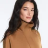 Lange Jacke in Neopren-Optik Lange Jacke in Neopren-Optik