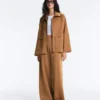 Lange Jacke in Neopren-Optik Lange Jacke in Neopren-Optik