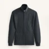 Lange Jacke mit asymmetrischen Streifen aus Modal Lange Jacke mit asymmetrischen Streifen aus Modal