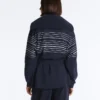 Lange Jacke mit Matrosenstreifen und Soft Touch-Modal Lange Jacke mit Matrosenstreifen und Soft Touch-Modal