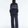 Lange Jacke mit Matrosenstreifen und Soft Touch-Modal Lange Jacke mit Matrosenstreifen und Soft Touch-Modal