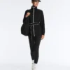 Lange Jacke mit Paspeln und Soft Touch-Modal Lange Jacke mit Paspeln und Soft Touch-Modal