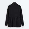Lange Jacke mit Taschen aus Modal und Soft Touch-Griff Lange Jacke mit Taschen aus Modal und Soft Touch-Griff
