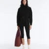 Lange Jacke mit Taschen aus Modal und Soft Touch-Griff Lange Jacke mit Taschen aus Modal und Soft Touch-Griff