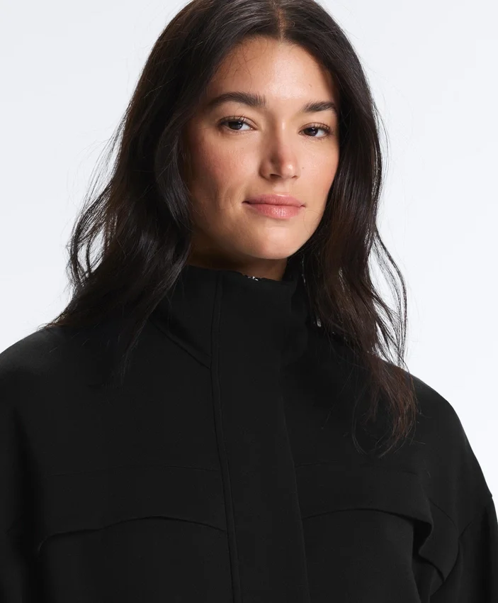 Lange Jacke mit Taschen aus Modal und Soft Touch-Griff Lange Jacke mit Taschen aus Modal und Soft Touch-Griff