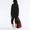 Lange Jacke mit Taschen aus Modal und Soft Touch-Griff Lange Jacke mit Taschen aus Modal und Soft Touch-Griff