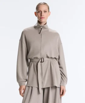 Lange Korsettjacke mit Soft Touch-Modal-Gürtel