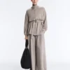 Lange Korsettjacke mit Soft Touch-Modal-Gürtel