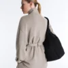 Lange Korsettjacke mit Soft Touch-Modal-Gürtel