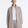 Lange Korsettjacke mit Soft Touch-Modal-Gürtel