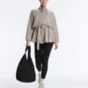 Lange Korsettjacke mit Soft Touch-Modal-Gürtel