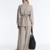 Lange Korsettjacke mit Soft Touch-Modal-Gürtel