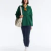 Lange Piqué-Jacke aus Baumwolle mit Gürtel Lange Piqué-Jacke aus Baumwolle mit Gürtel