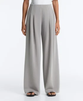Lange Plissee-Hose mit Soft Touch-Modal