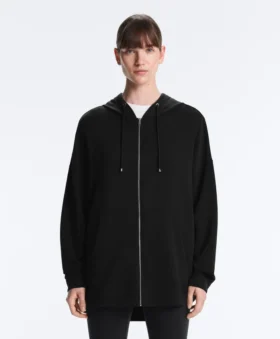Lange Soft Touch Jacke aus Modal