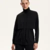 Lange Soft Touch Jacke mit Modal und Taschen