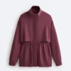 Lange Soft Touch Jacke mit Modal und Taschen Lange Soft Touch Jacke mit Modal und Taschen